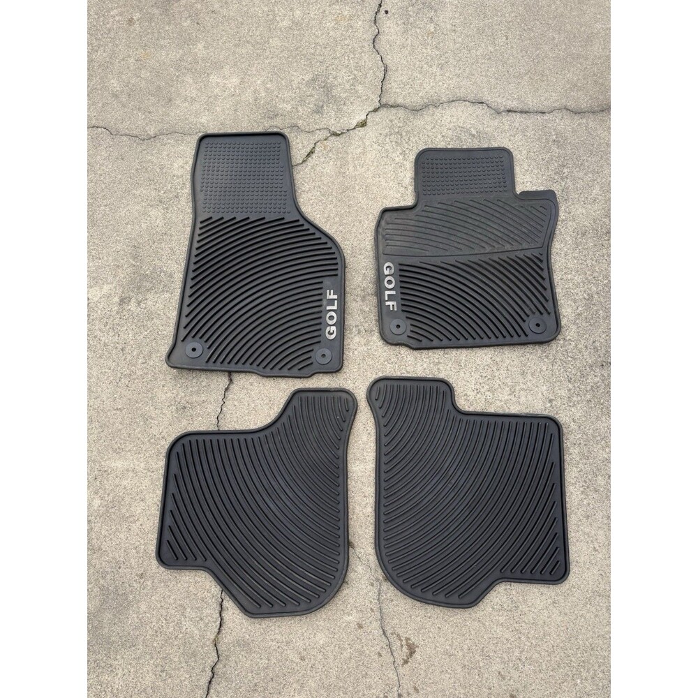 Volkswagen VW GTI Golf MK7 2015-2021 Rubber All Weather Floor Mats Set Of 4 OEM